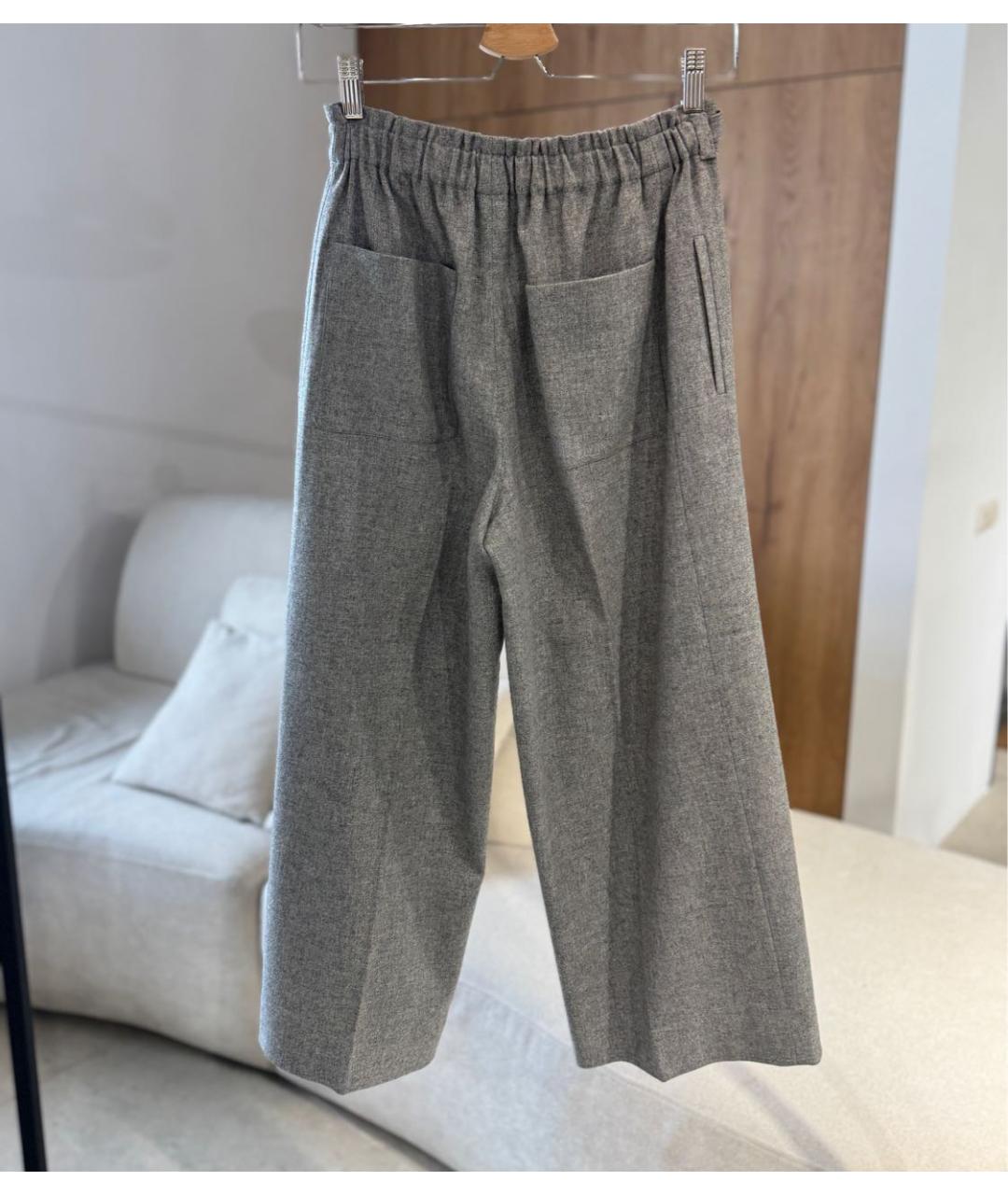 LORO PIANA Серые кашемировые кюлоты, фото 2