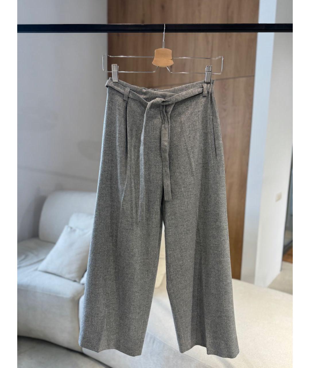 LORO PIANA Серые кашемировые кюлоты, фото 5