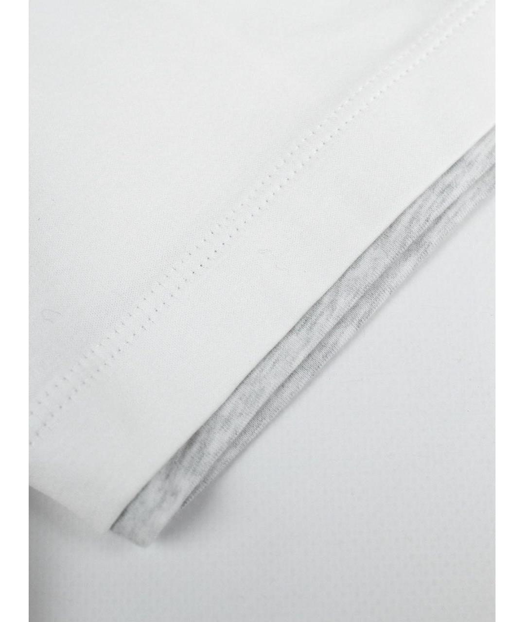 BRUNELLO CUCINELLI Белая хлопковая футболка, фото 6