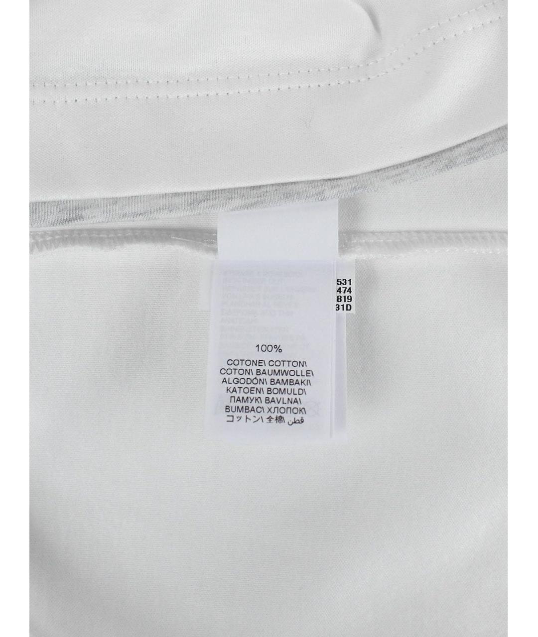 BRUNELLO CUCINELLI Белая хлопковая футболка, фото 8