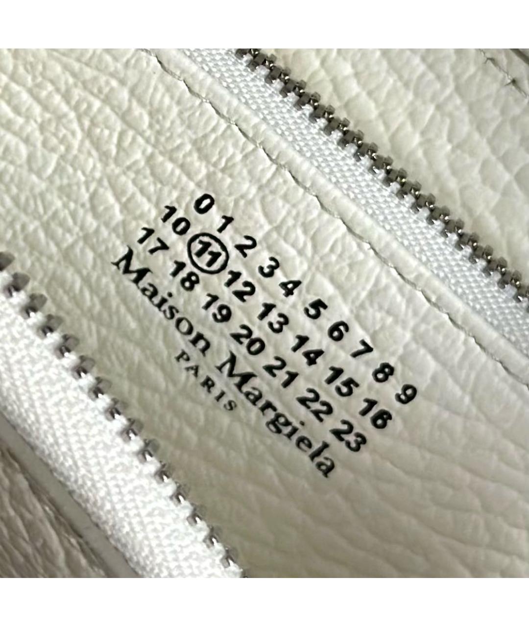 MAISON MARGIELA Бежевый кожаный кошелек, фото 6