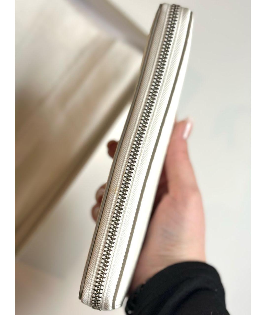 MAISON MARGIELA Бежевый кожаный кошелек, фото 4