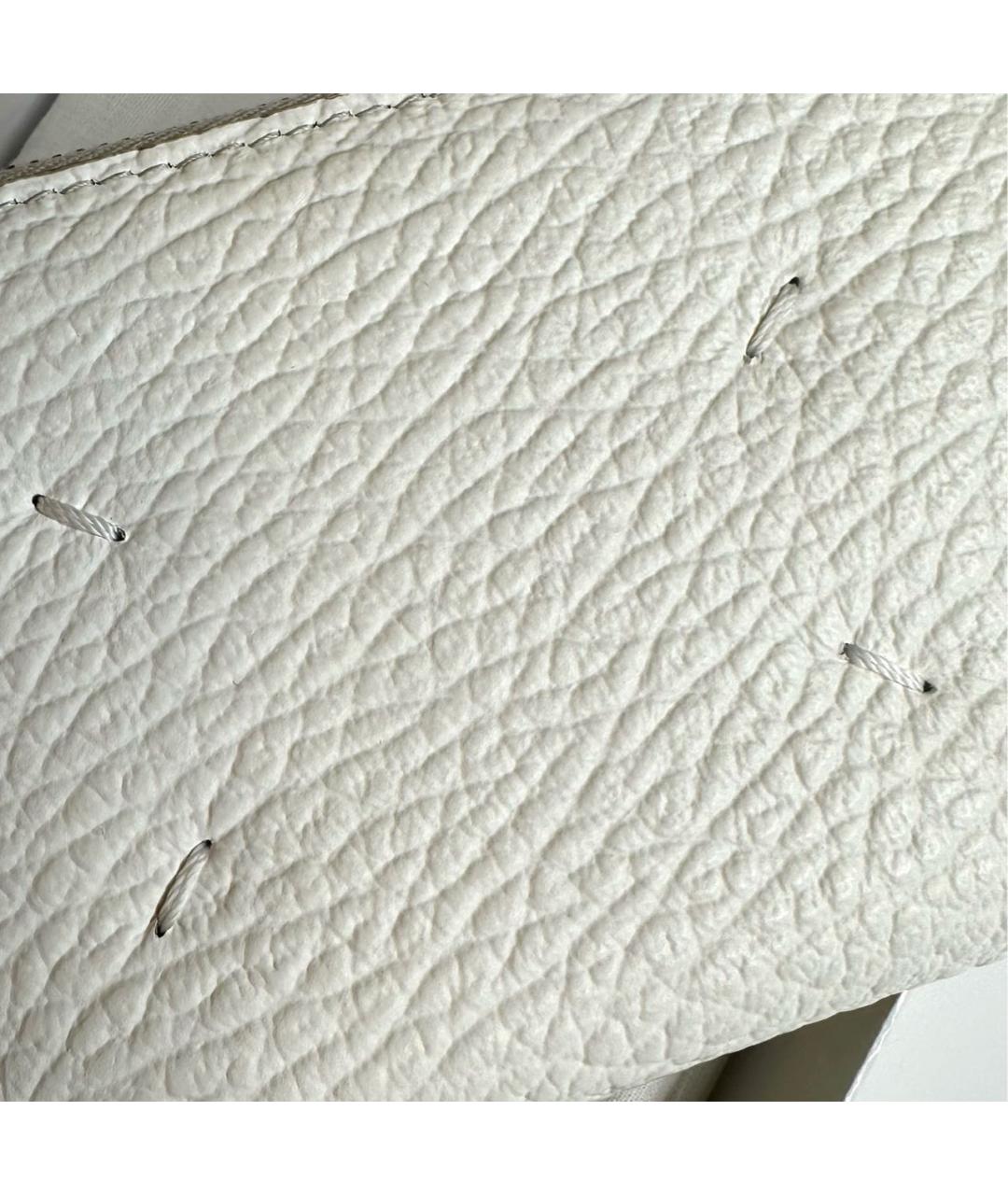 MAISON MARGIELA Бежевый кожаный кошелек, фото 2