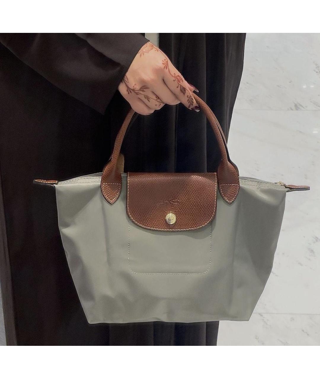 LONGCHAMP Серая сумка тоут, фото 4