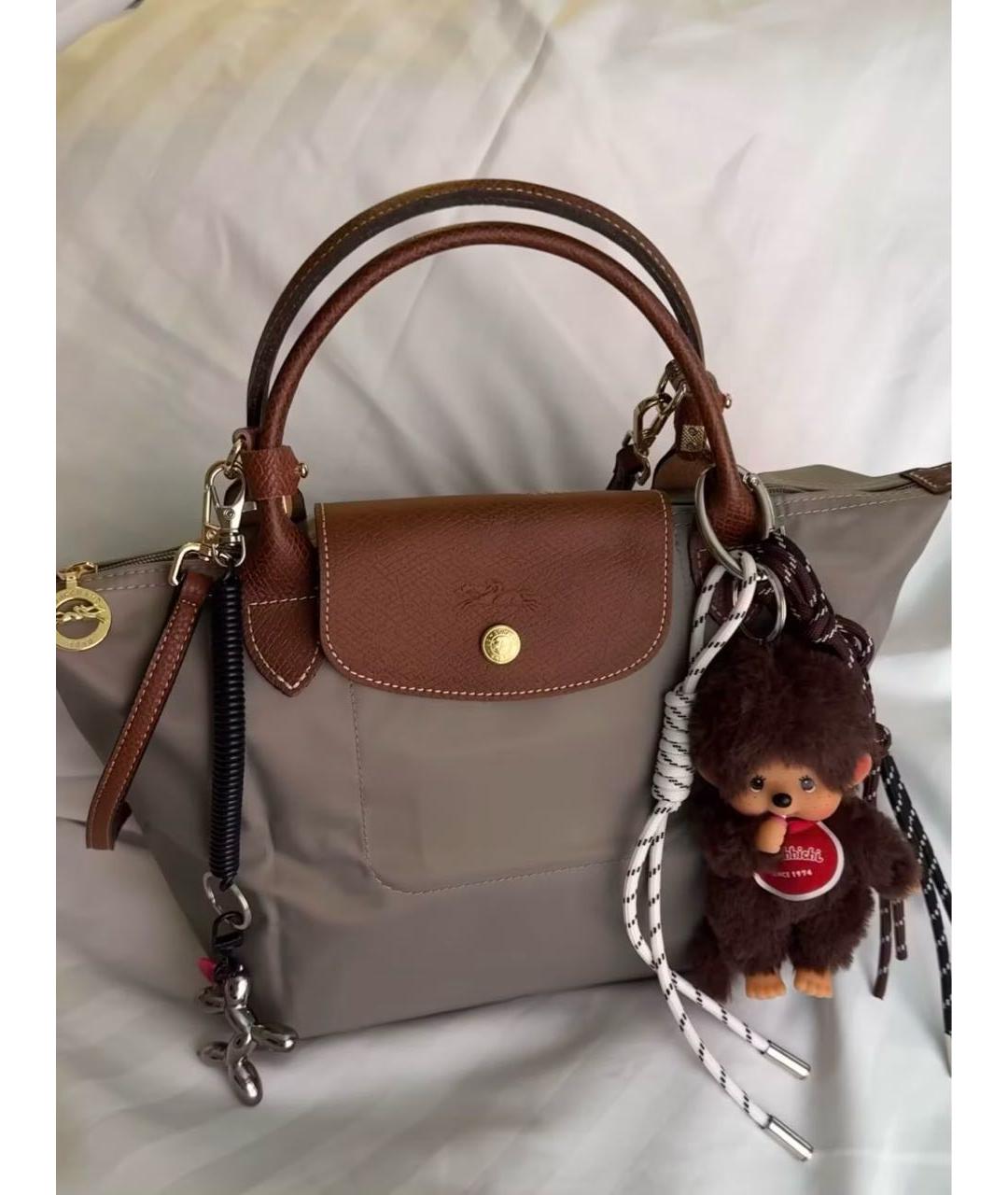 LONGCHAMP Серая сумка тоут, фото 3