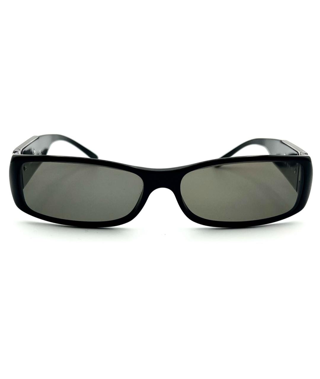 ROBERTO CAVALLI Черные пластиковые солнцезащитные очки, фото 1