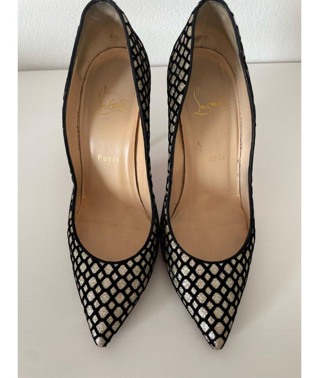 CHRISTIAN LOUBOUTIN Золотые туфли, фото 3