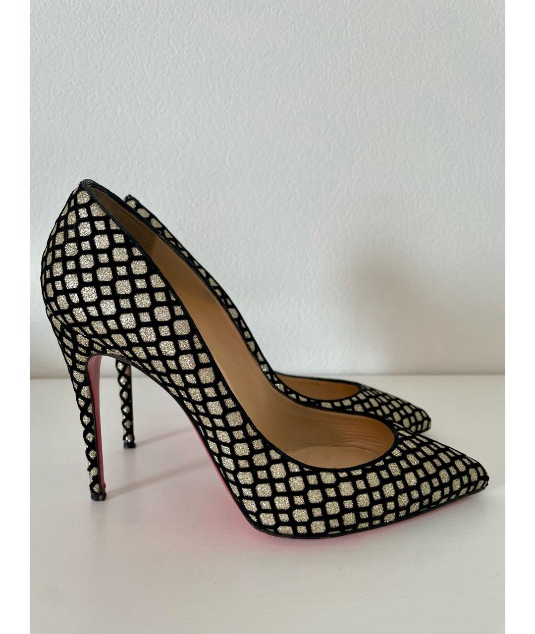 CHRISTIAN LOUBOUTIN Золотые туфли, фото 7