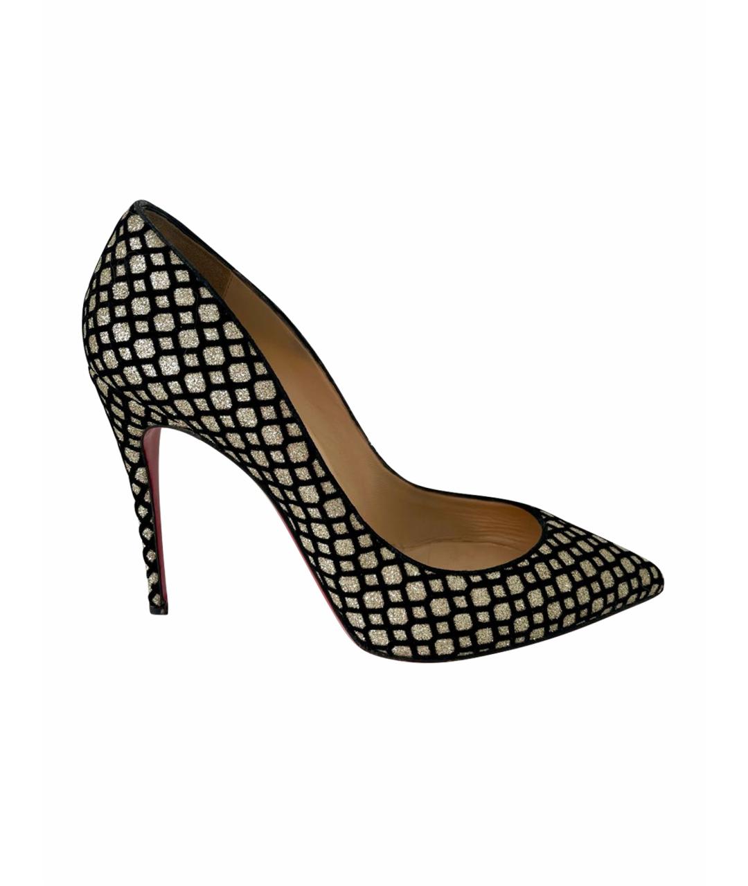 CHRISTIAN LOUBOUTIN Золотые туфли, фото 1