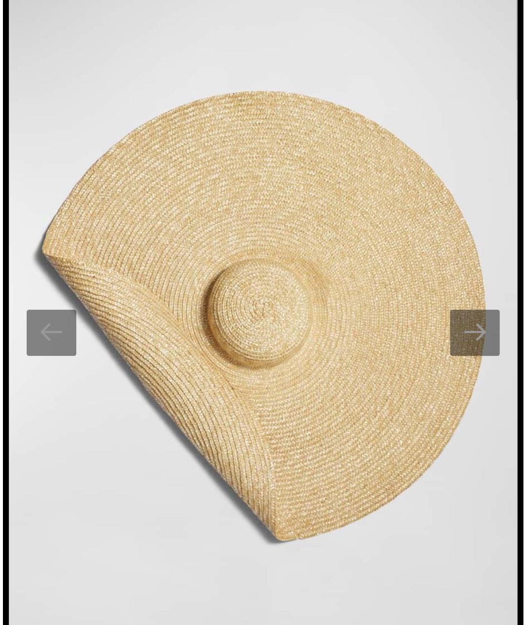 JACQUEMUS Бежевая соломенная шляпа, фото 4