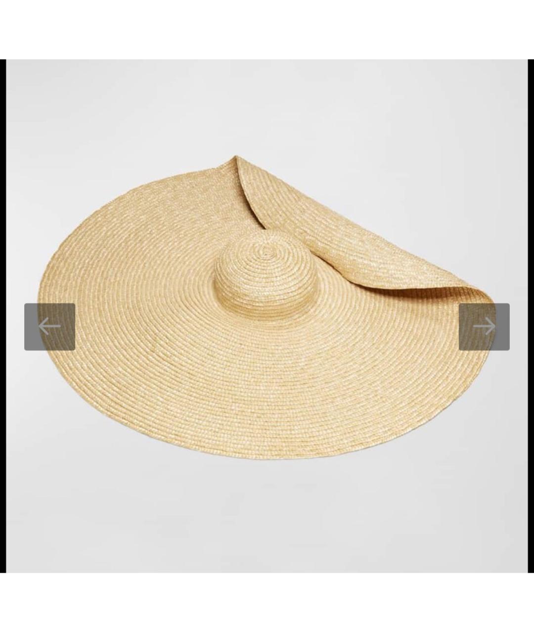 JACQUEMUS Бежевая соломенная шляпа, фото 2