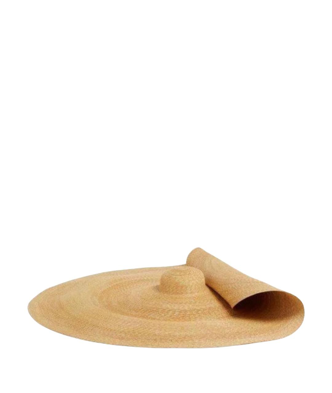 JACQUEMUS Бежевая соломенная шляпа, фото 1