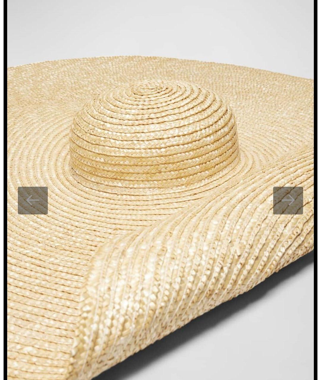 JACQUEMUS Бежевая соломенная шляпа, фото 3