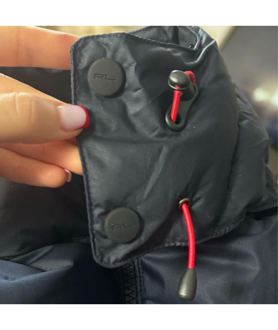 POLO RALPH LAUREN Темно-синяя полиэстеровая куртка, фото 5