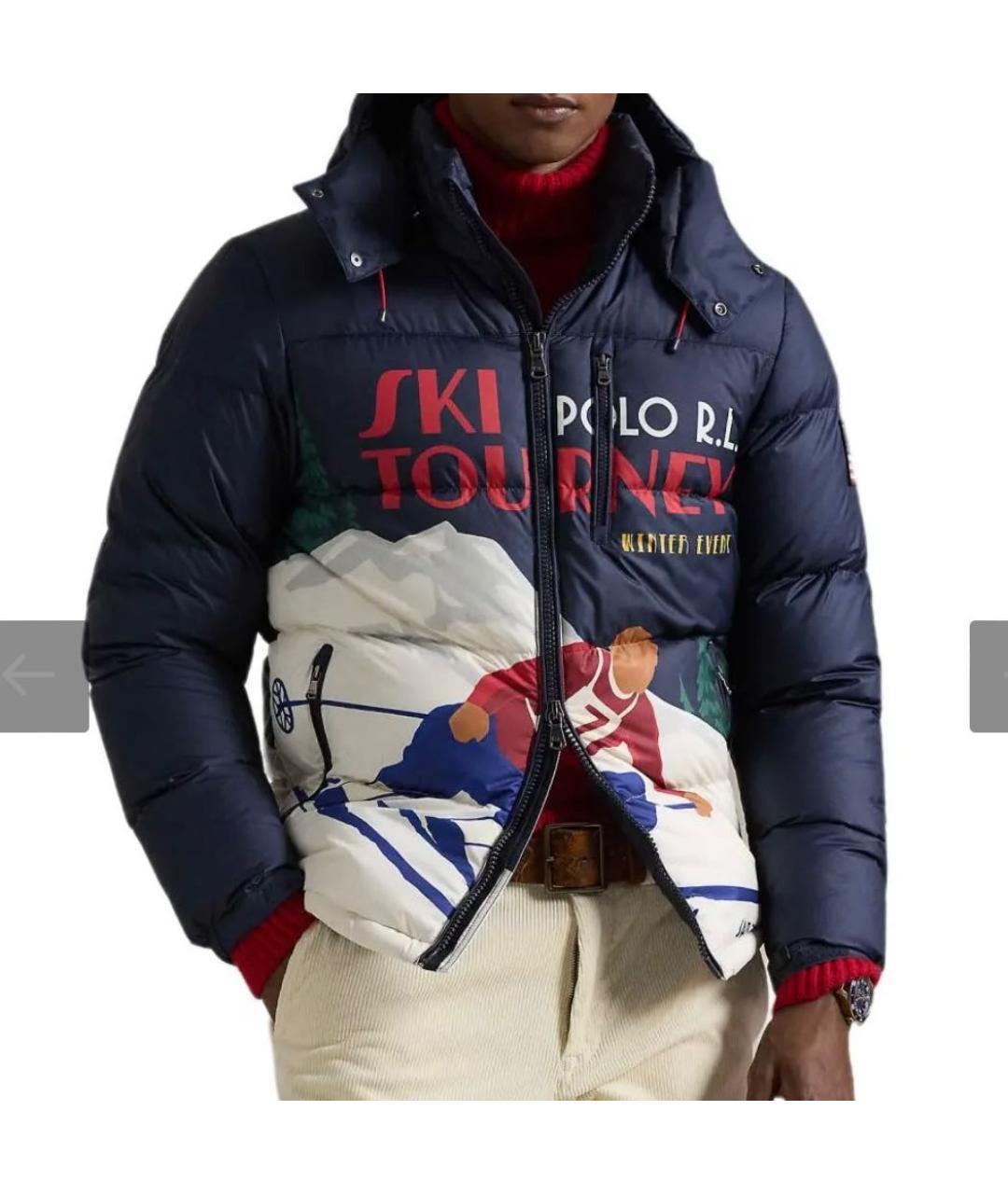 POLO RALPH LAUREN Темно-синяя полиэстеровая куртка, фото 6
