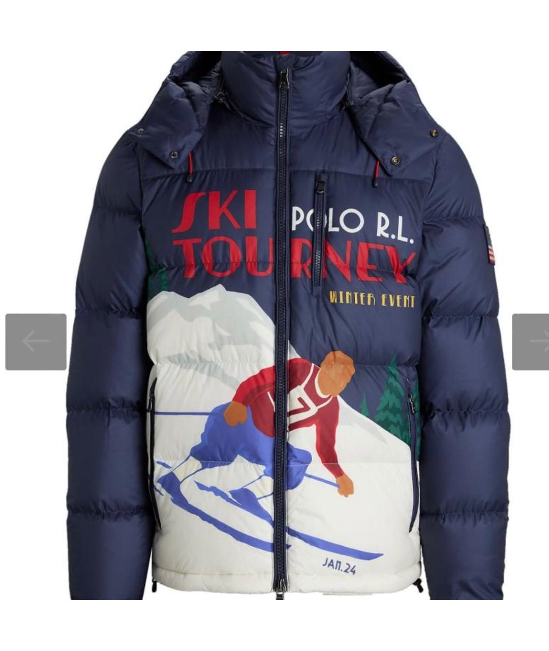 POLO RALPH LAUREN Темно-синяя полиэстеровая куртка, фото 7