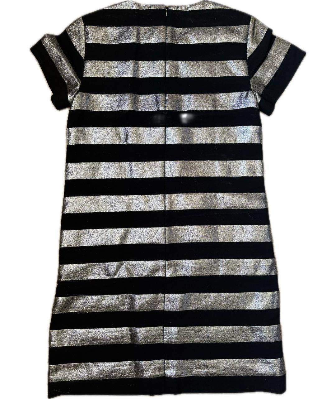 MARC BY MARC JACOBS Серебряное хлопковое коктейльное платье, фото 2