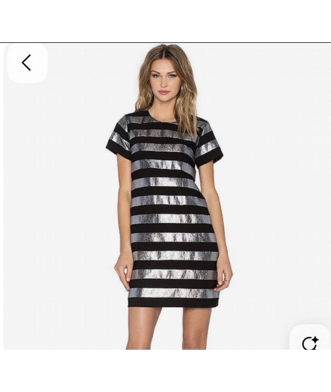 MARC BY MARC JACOBS Серебряное хлопковое коктейльное платье, фото 5