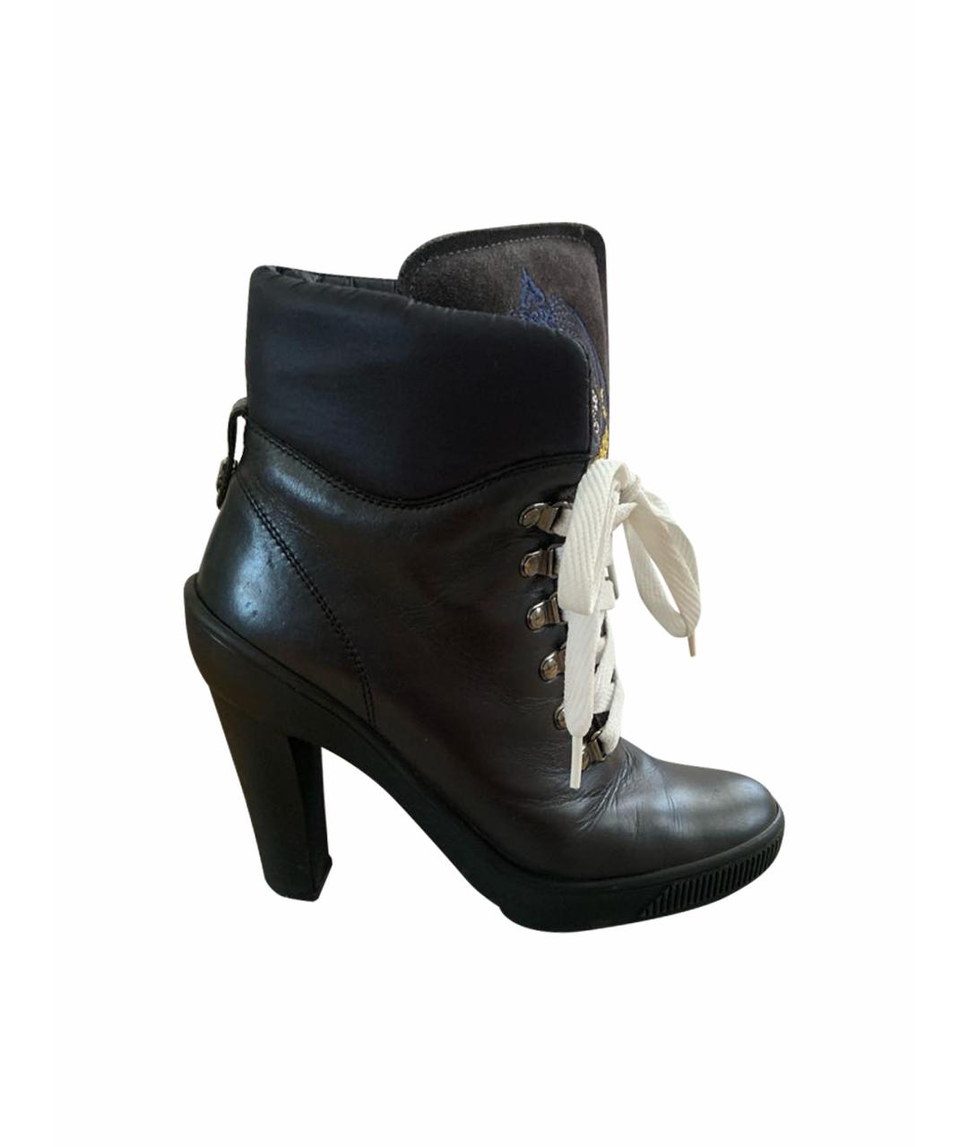 BOGNER Черные кожаные ботильоны, фото 1