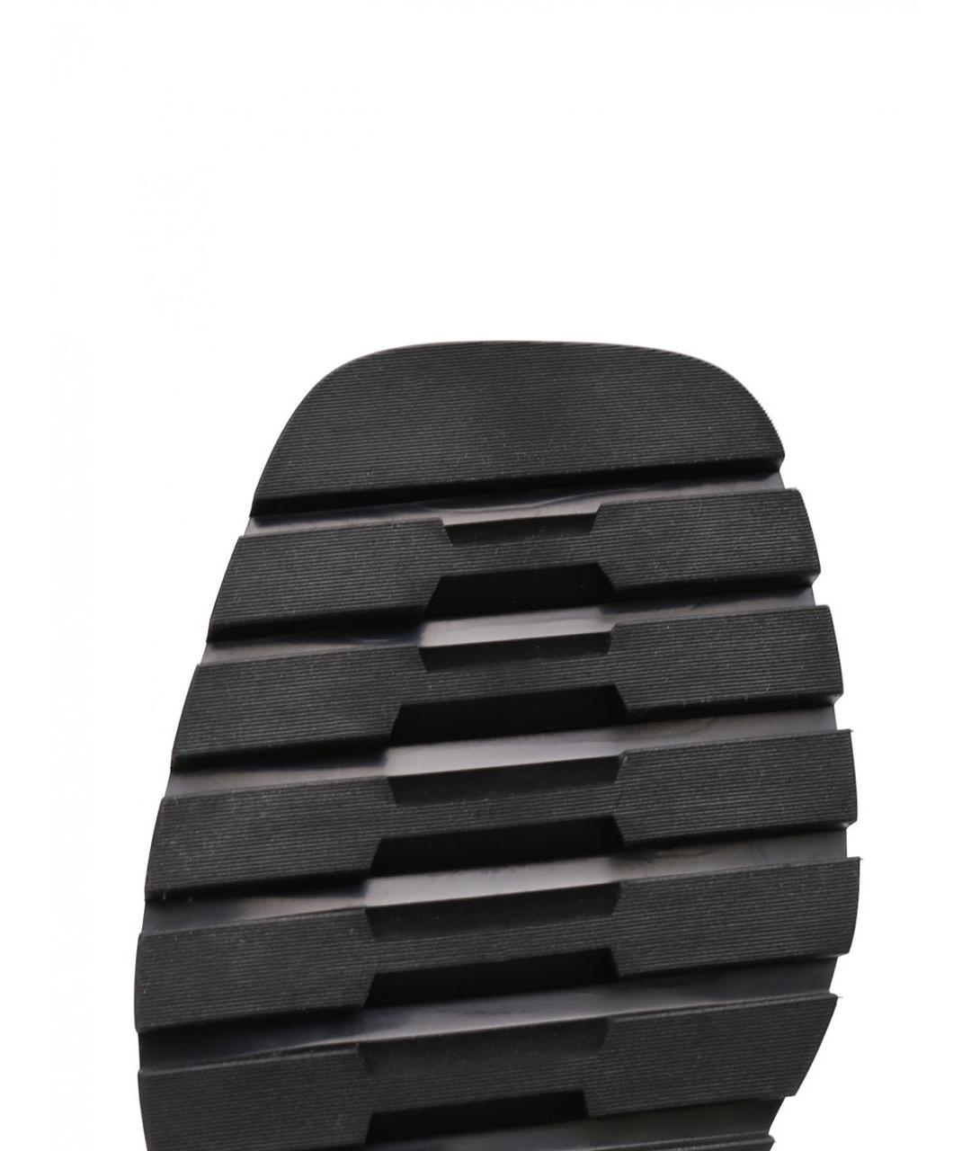 SPORTMAX Черные кожаные ботинки, фото 6