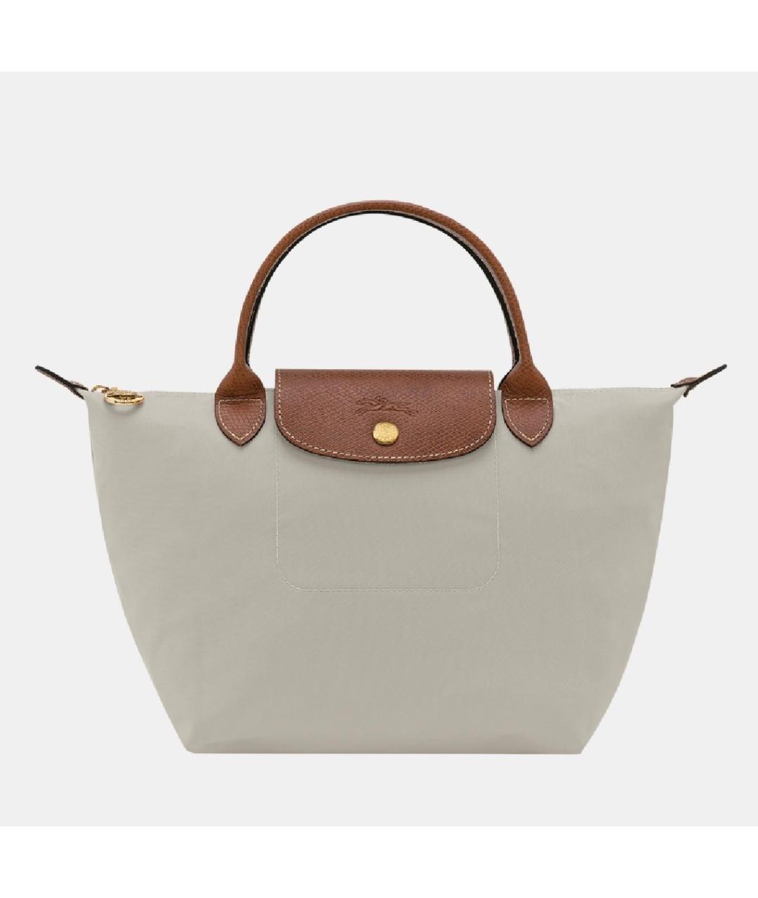 LONGCHAMP Серая сумка с короткими ручками, фото 6