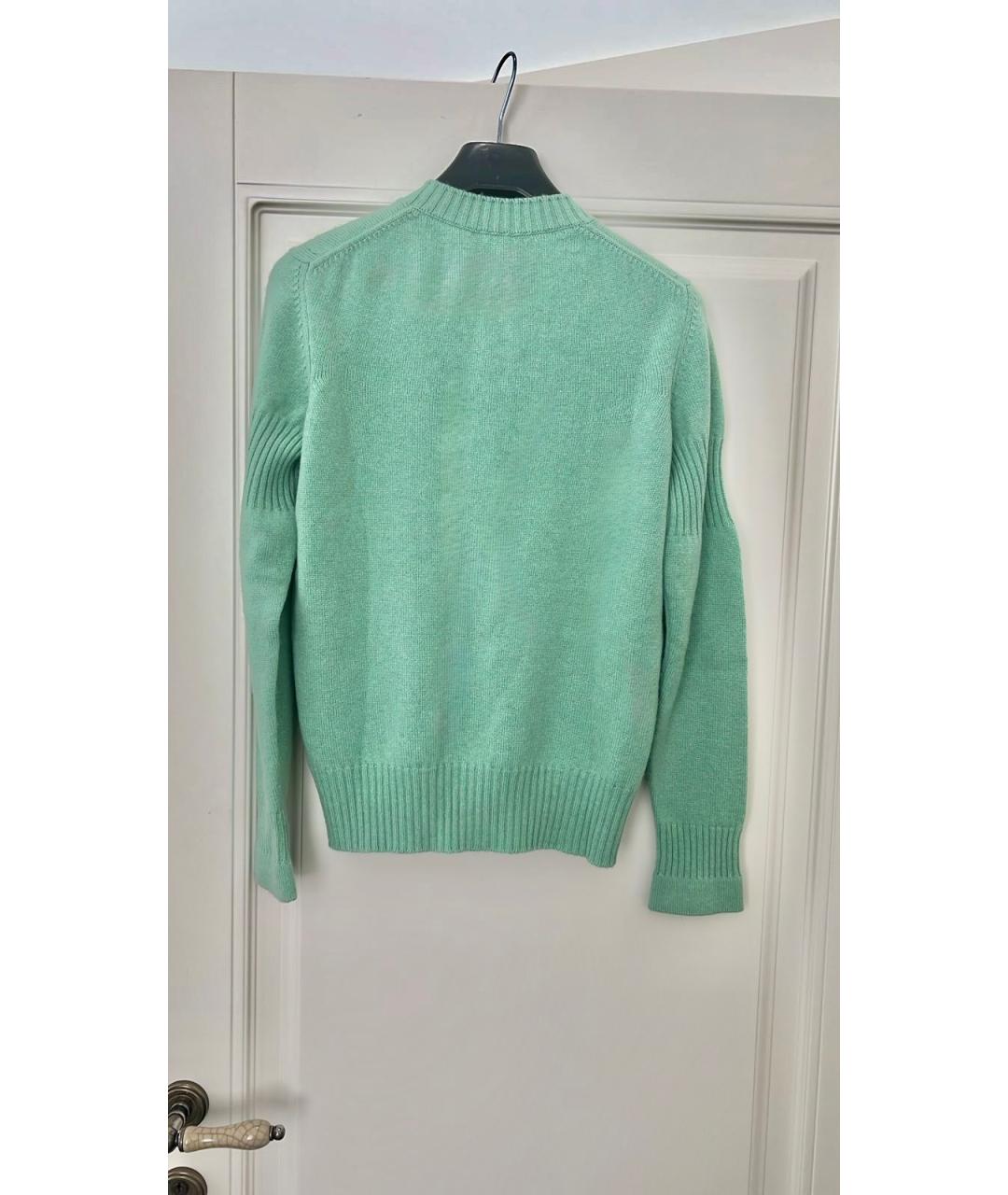 CHANEL Зеленый кашемировый кардиган, фото 2