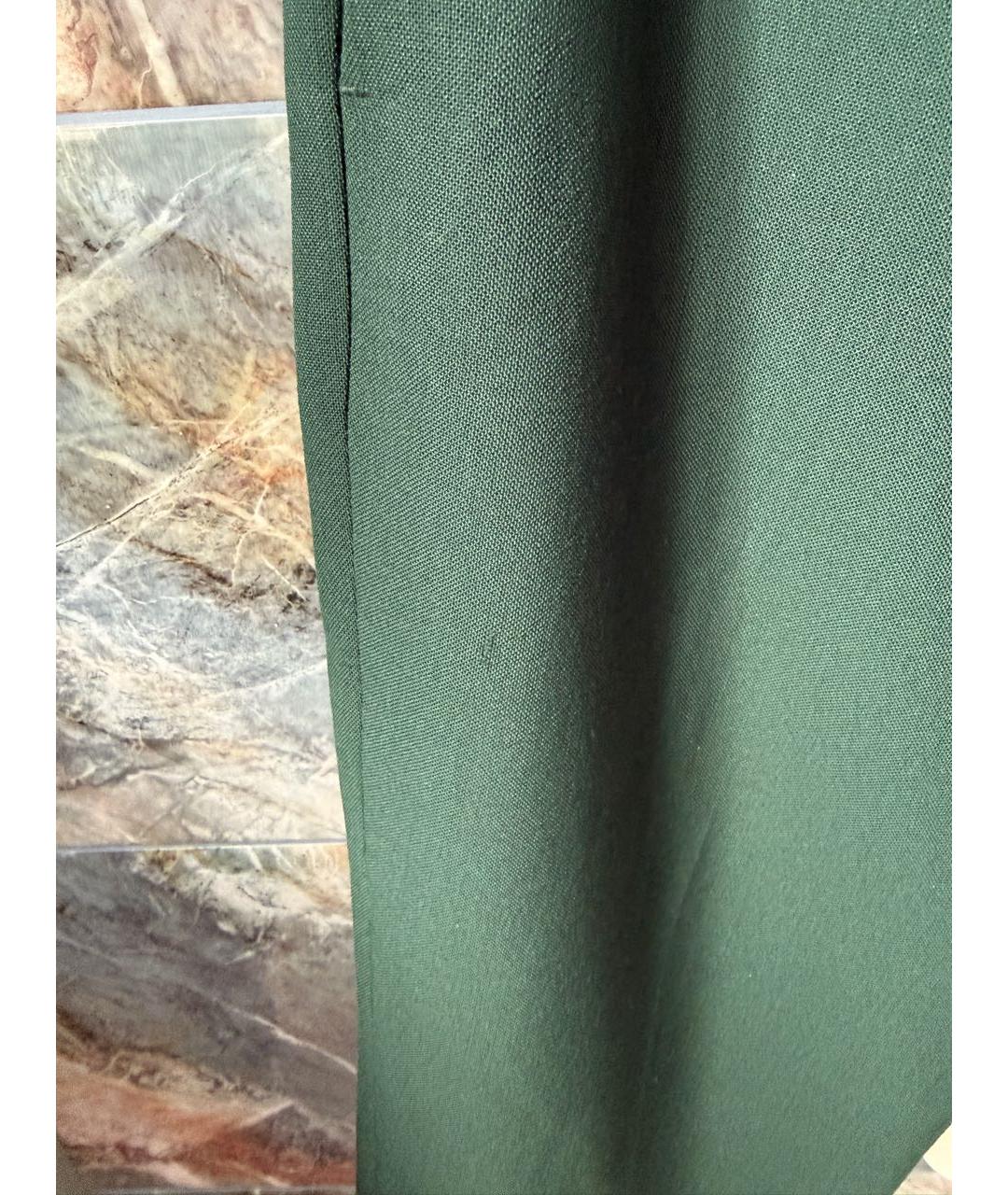 PRADA Зеленые шерстяные бриджи, фото 6