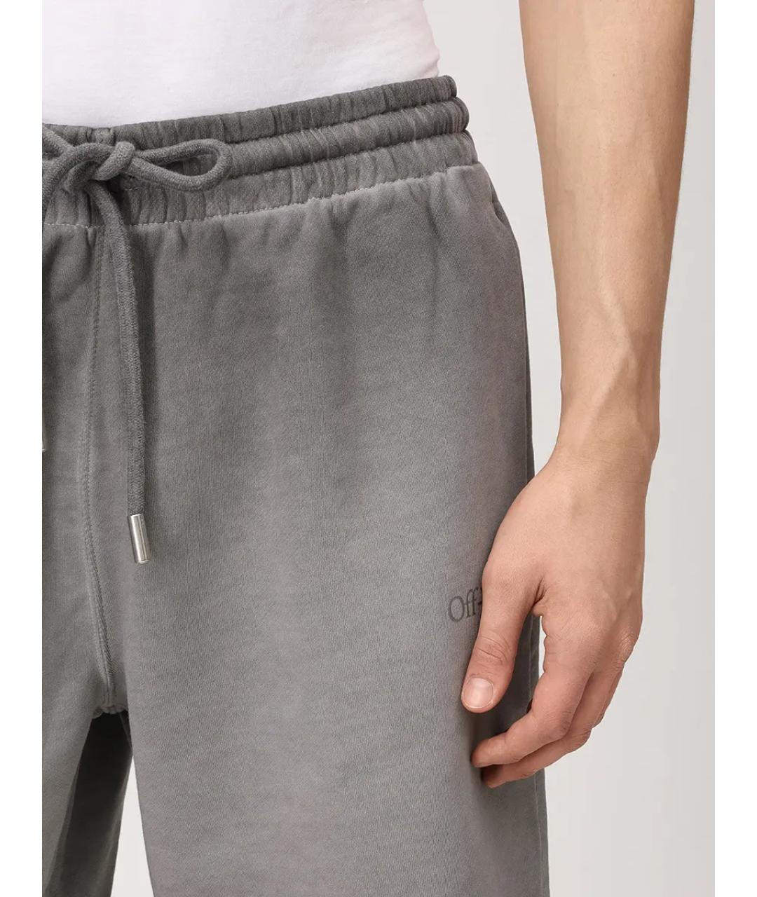 OFF-WHITE Серые шорты, фото 5