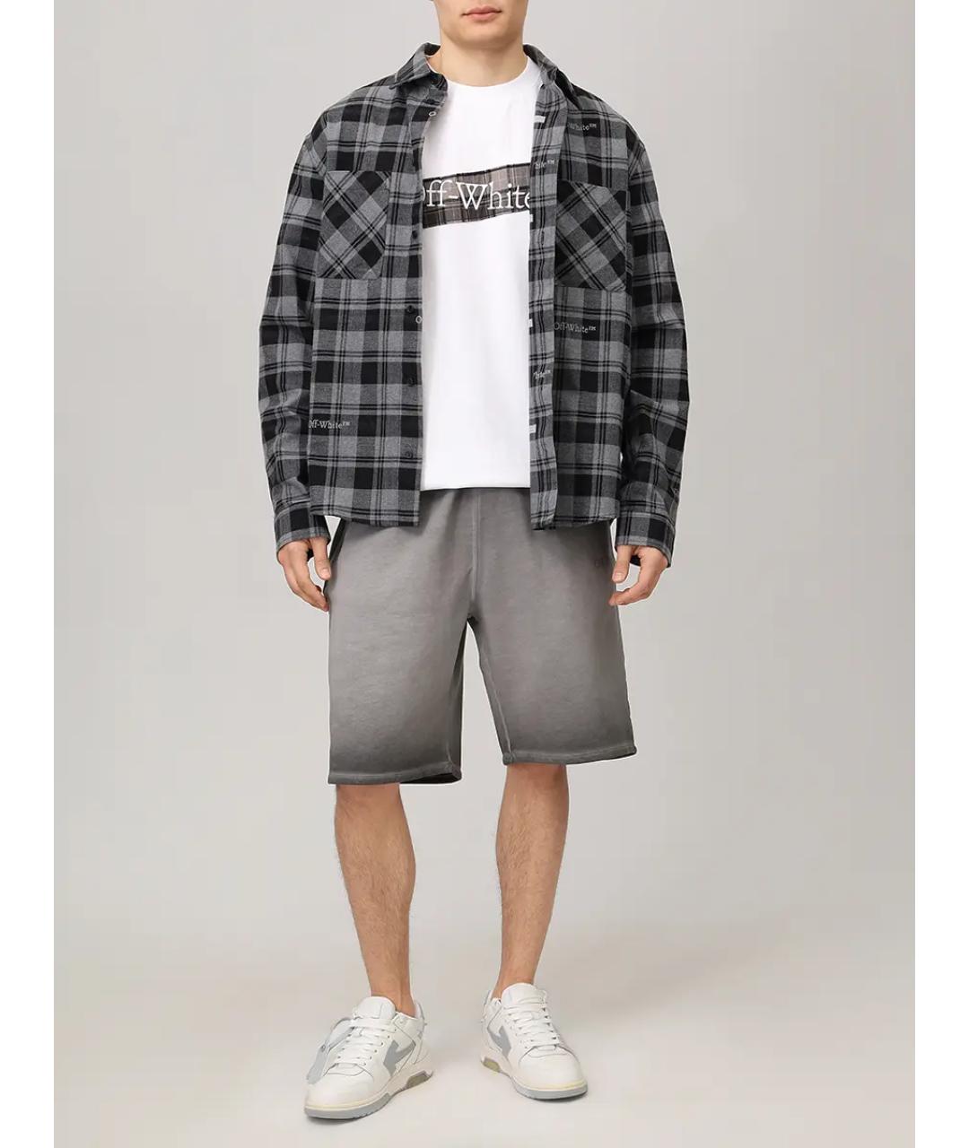 OFF-WHITE Серые шорты, фото 2