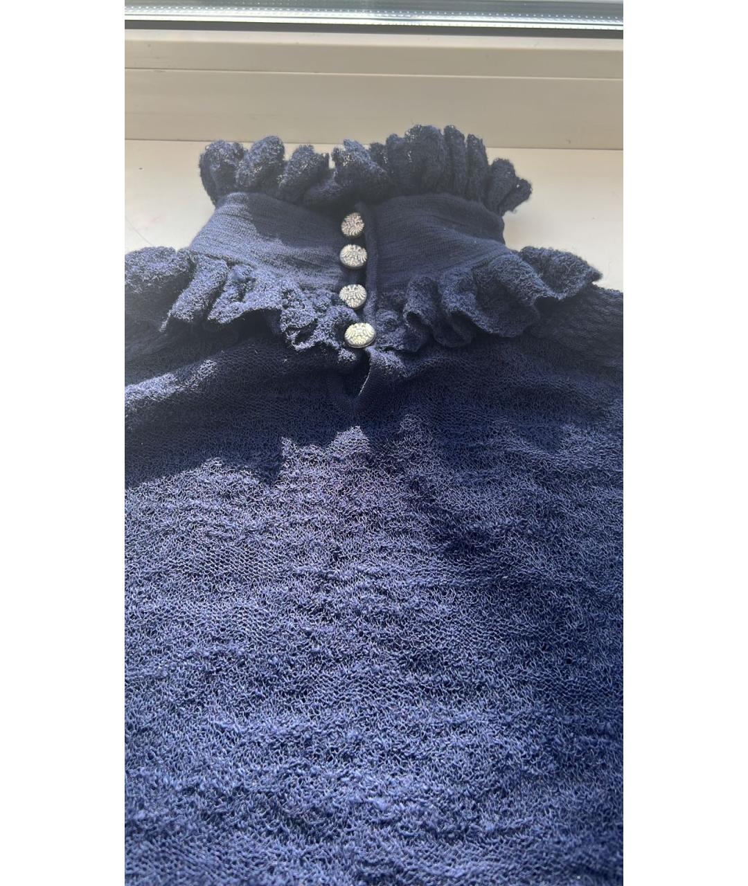 CHANEL Синий шерстяной джемпер / свитер, фото 2