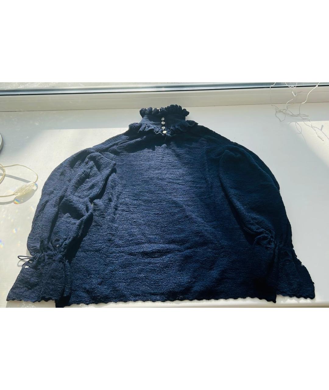 CHANEL Синий шерстяной джемпер / свитер, фото 3