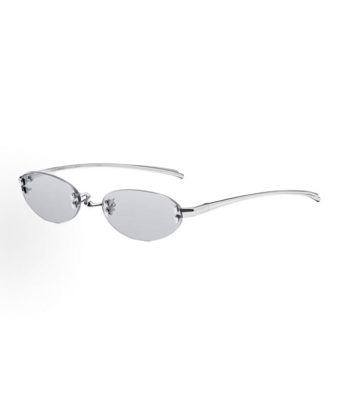 GENTLE MONSTER Серебряные металлические солнцезащитные очки, фото 4