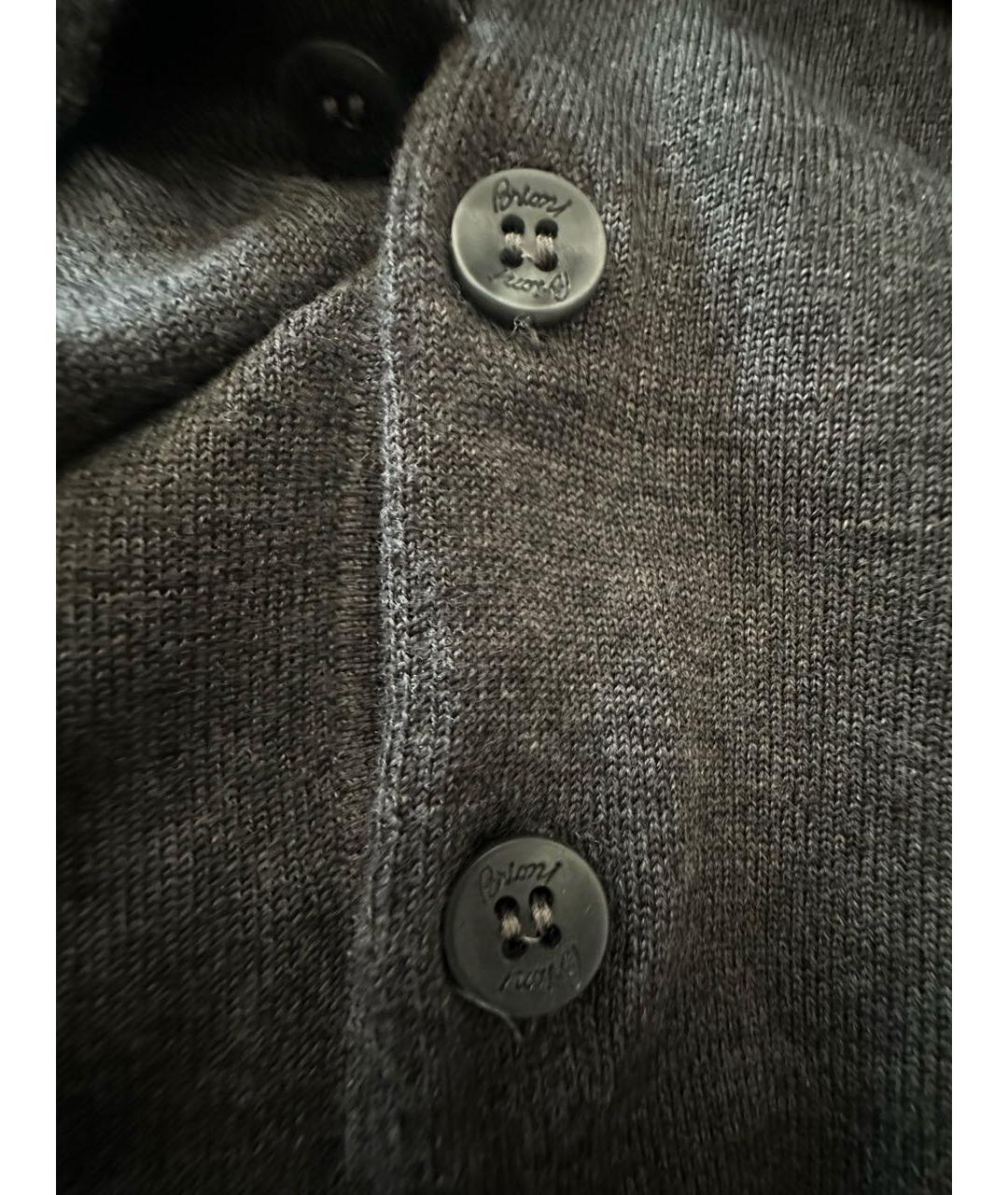 BRIONI Серый шерстяной джемпер / свитер, фото 4