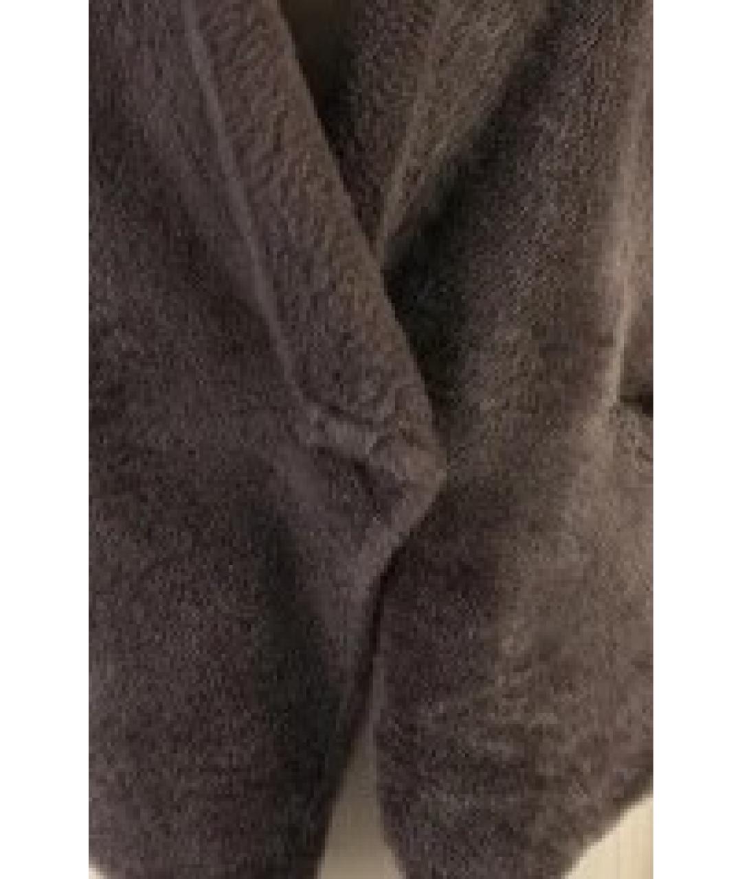 BRUNELLO CUCINELLI Коричневая меховая шуба, фото 4