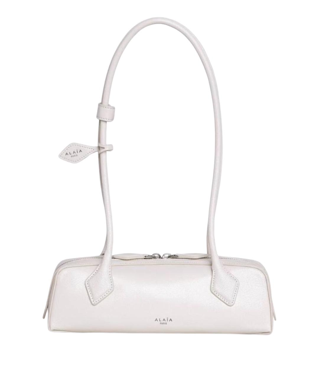 ALAIA Белая кожаная сумка через плечо, фото 1