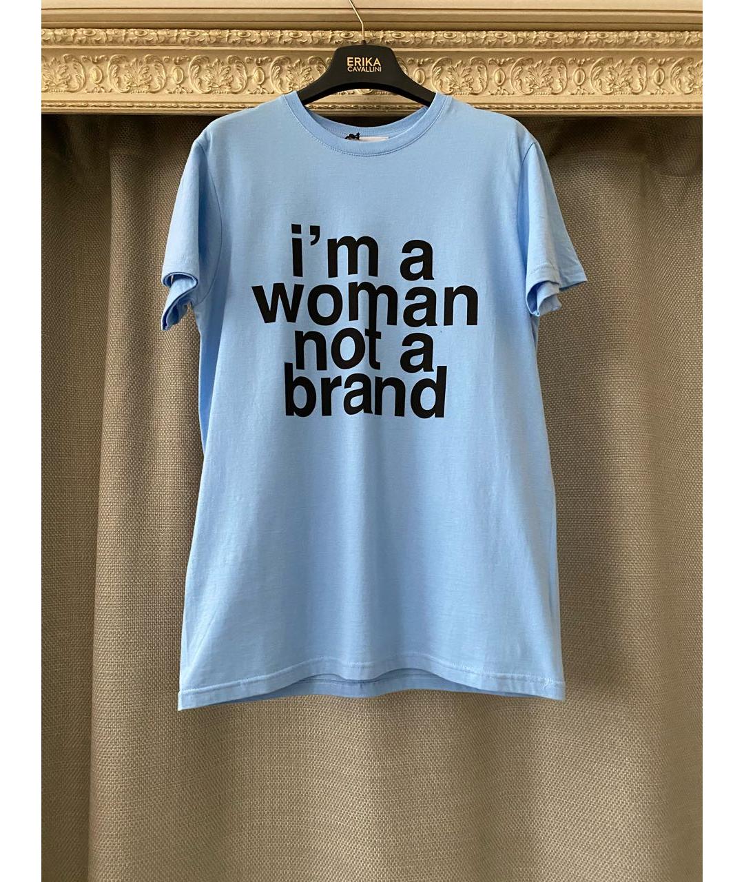 ERIKA CAVALLINI Голубая хлопковая футболка, фото 7