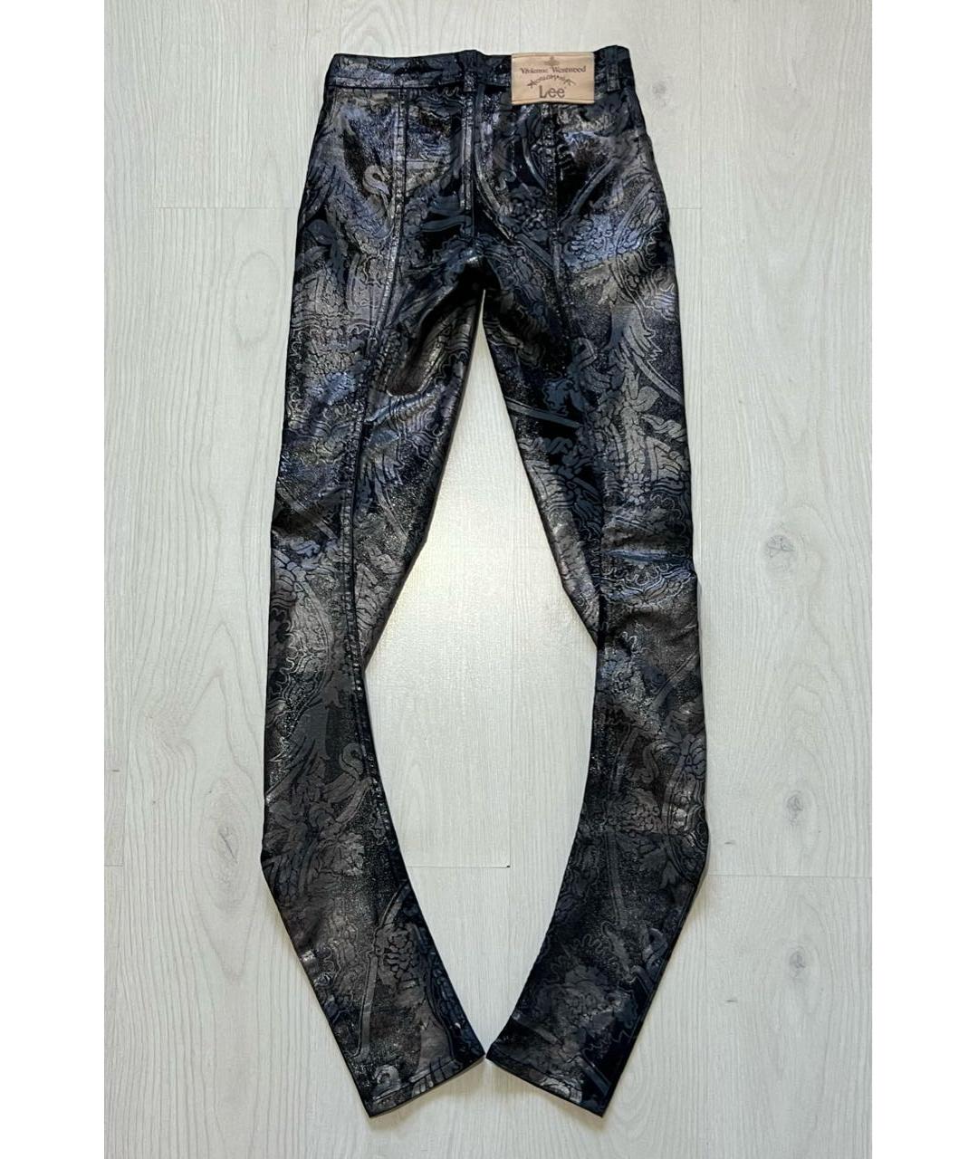 VIVIENNE WESTWOOD Мульти хлопко-полиэстеровые джинсы слим, фото 2