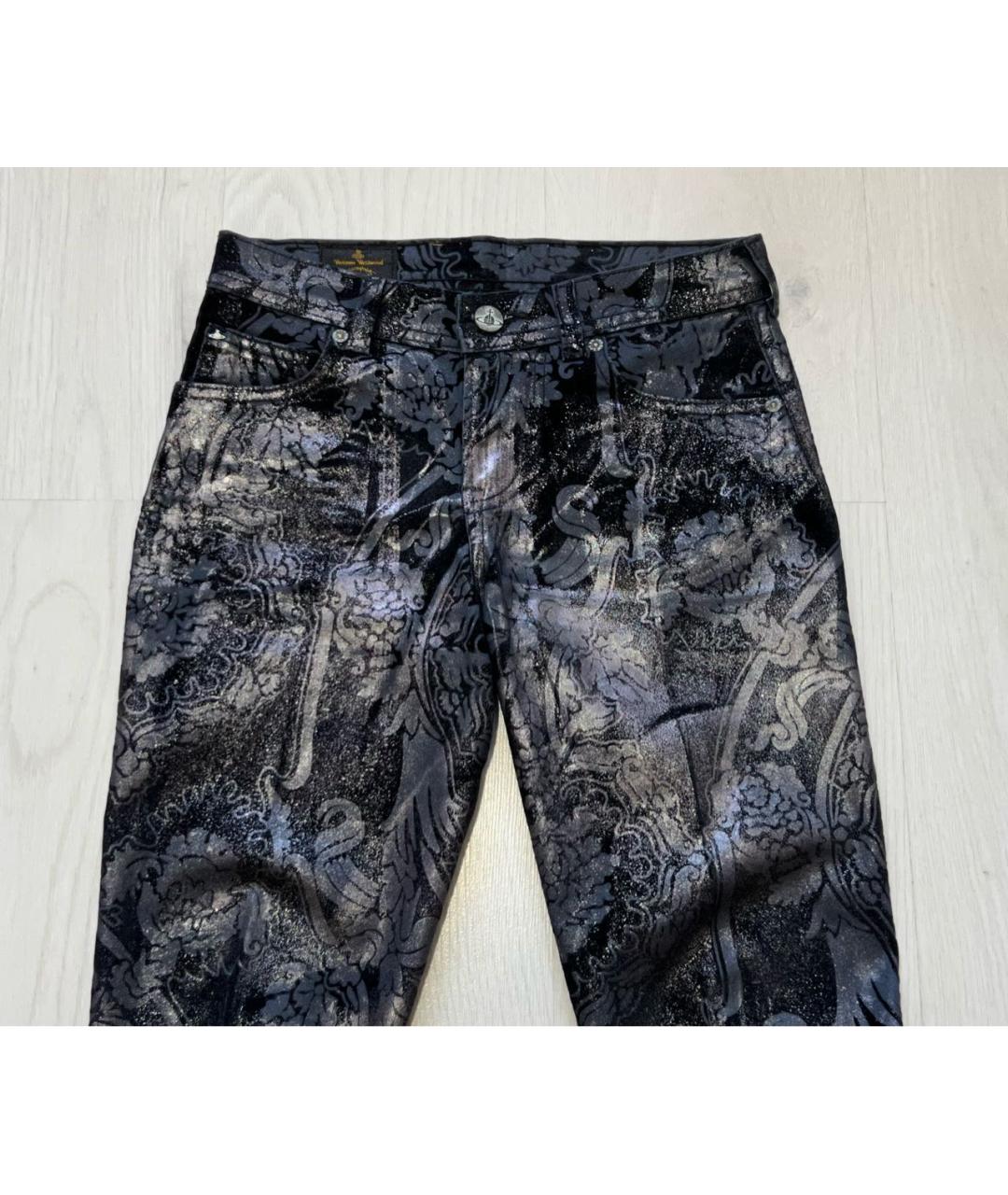 VIVIENNE WESTWOOD Мульти хлопко-полиэстеровые джинсы слим, фото 3