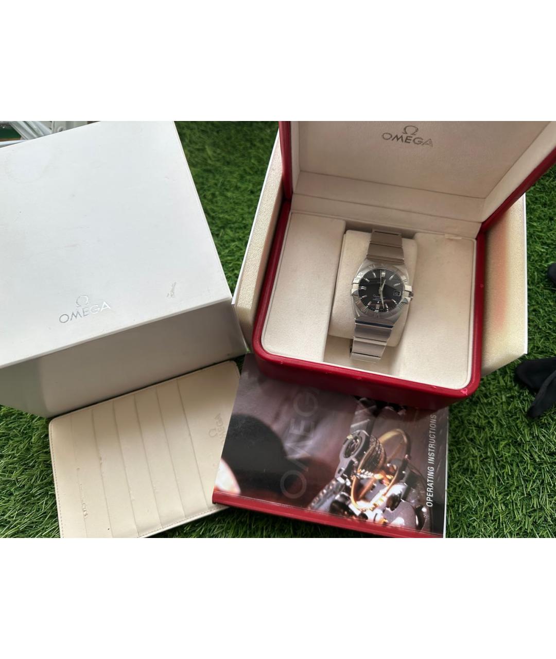 OMEGA Серебряные часы, фото 4