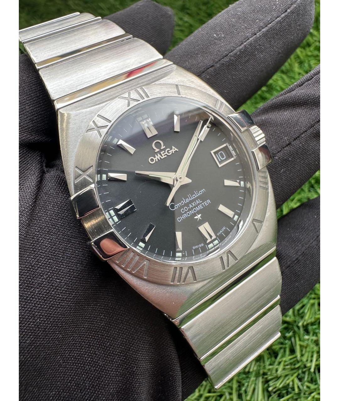 OMEGA Серебряные часы, фото 6