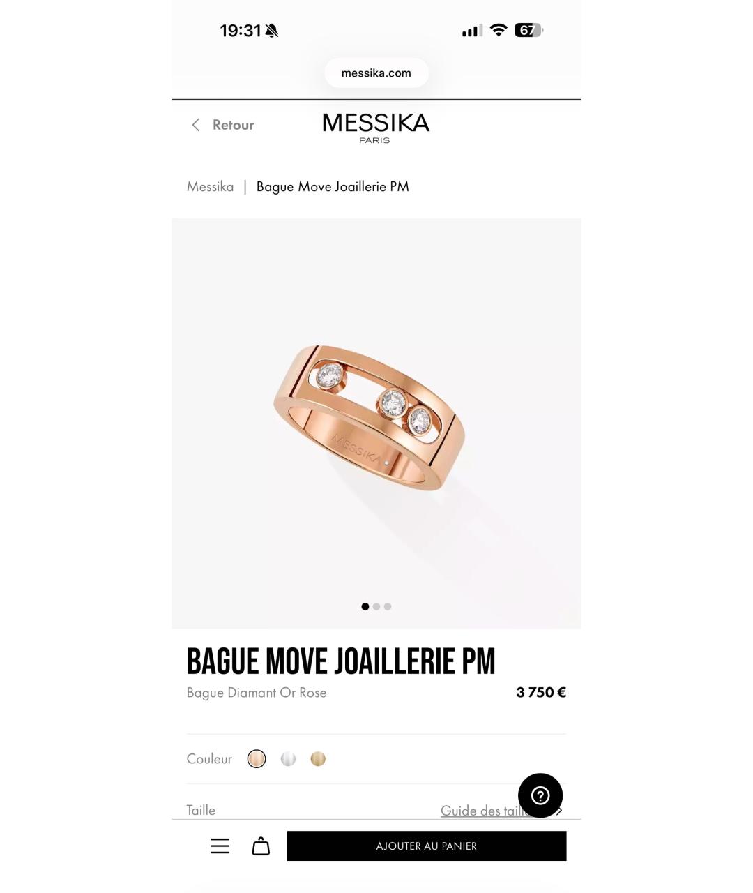 MESSIKA Золотое кольцо из розового золота, фото 8