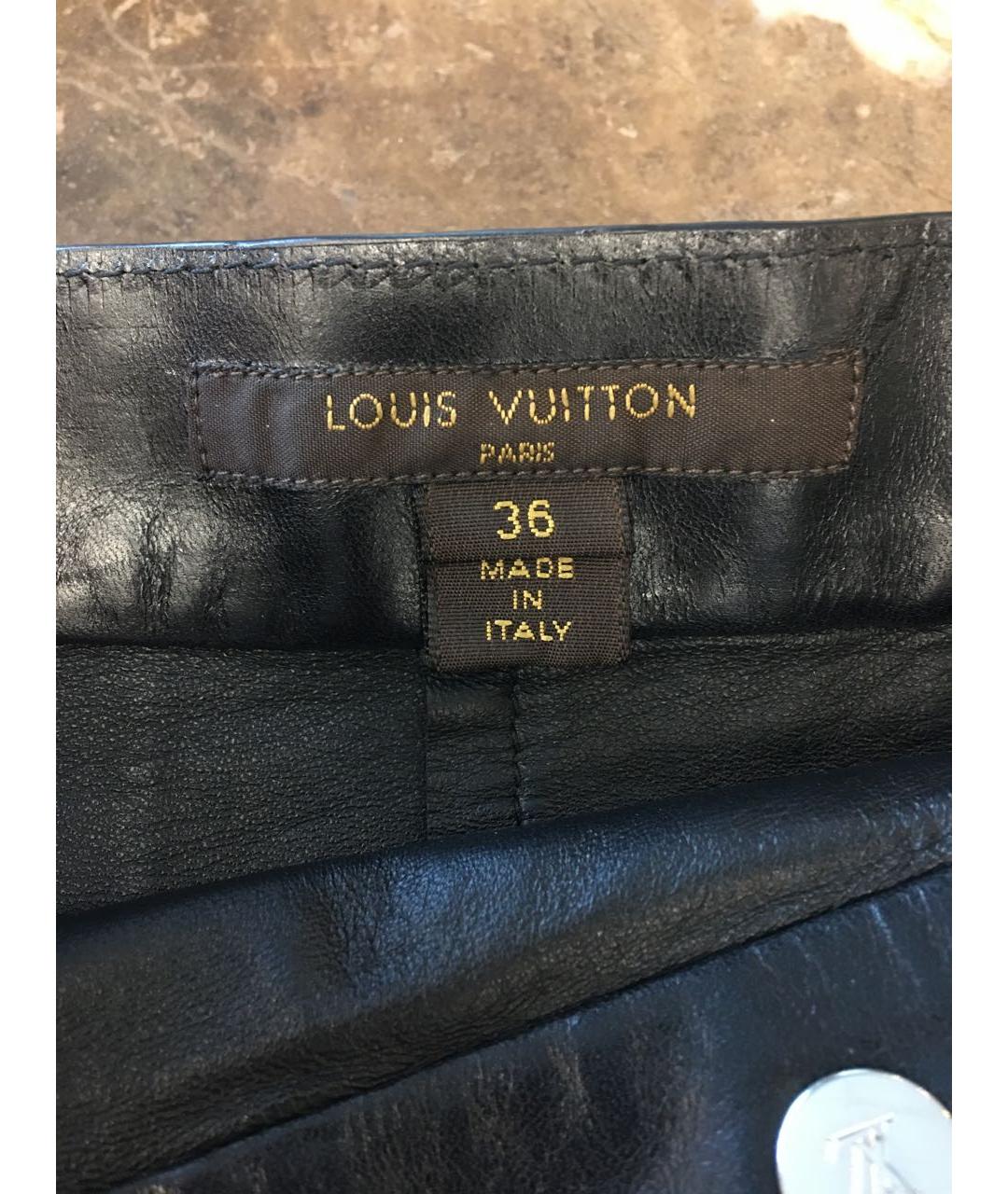 LOUIS VUITTON Мульти кожаная юбка мини, фото 7