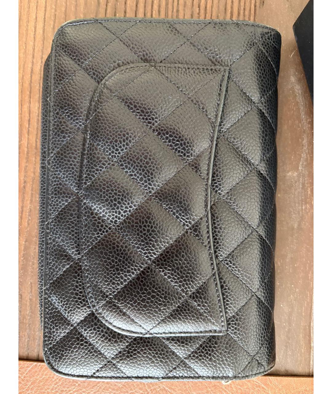 CHANEL Черная кожаная сумка через плечо, фото 4