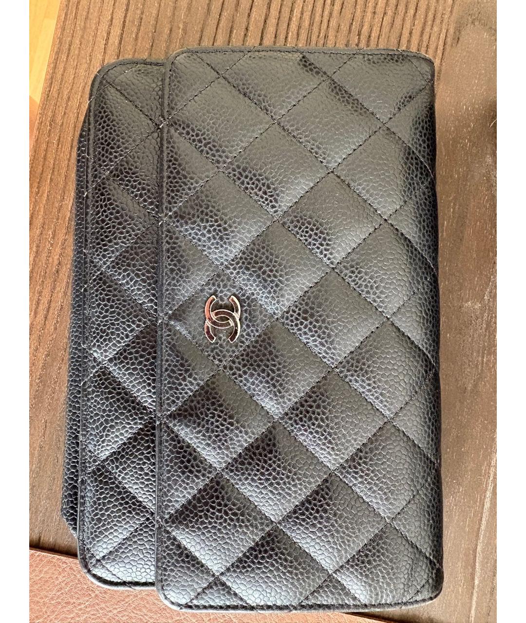 CHANEL Черная кожаная сумка через плечо, фото 9