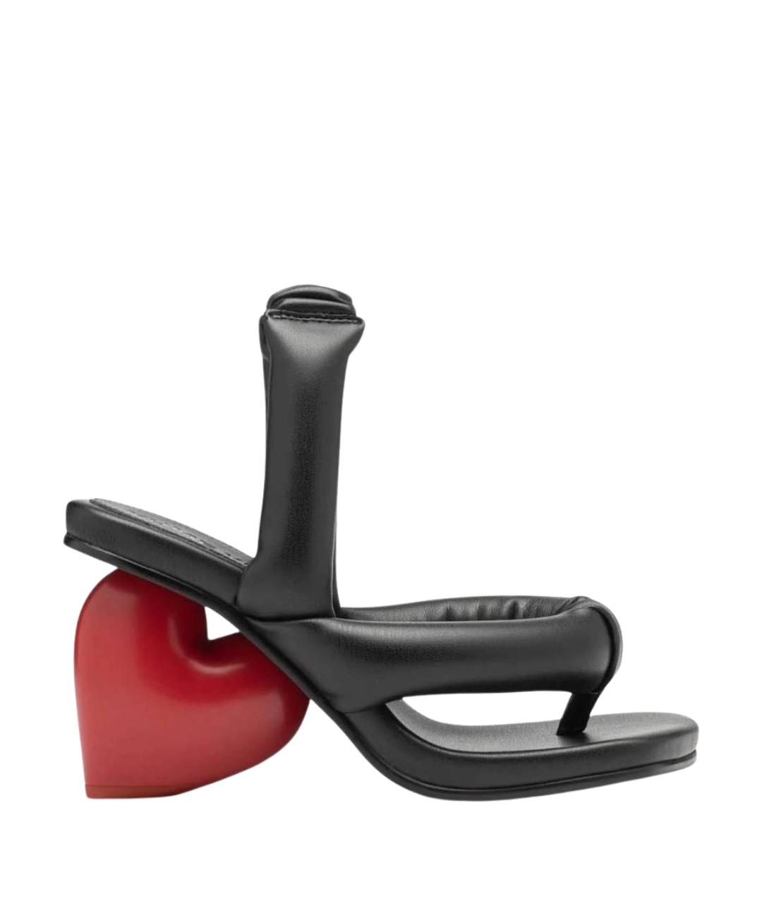 YUME YUME Черные кожаные мюли, фото 1