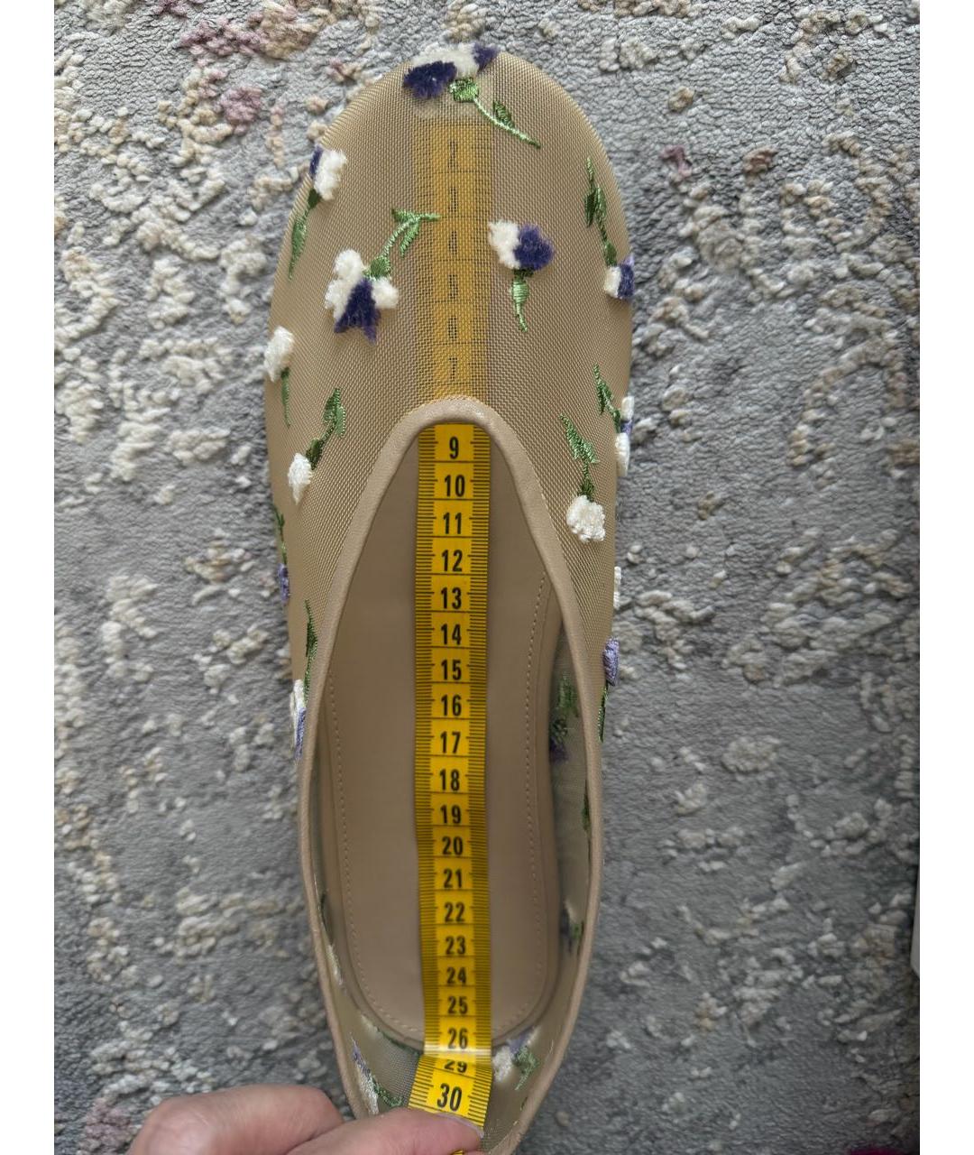 KHAITE Бежевые синтетические балетки, фото 5