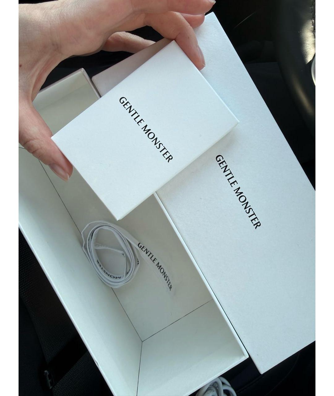 GENTLE MONSTER Бордовые пластиковые солнцезащитные очки, фото 5