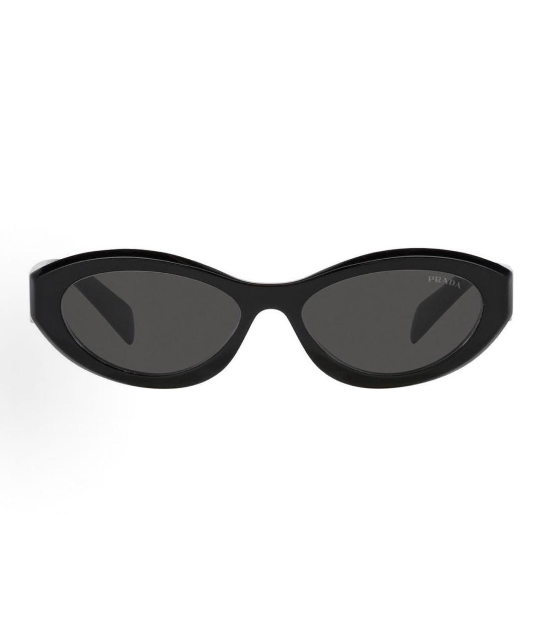 PRADA Черные пластиковые солнцезащитные очки, фото 3