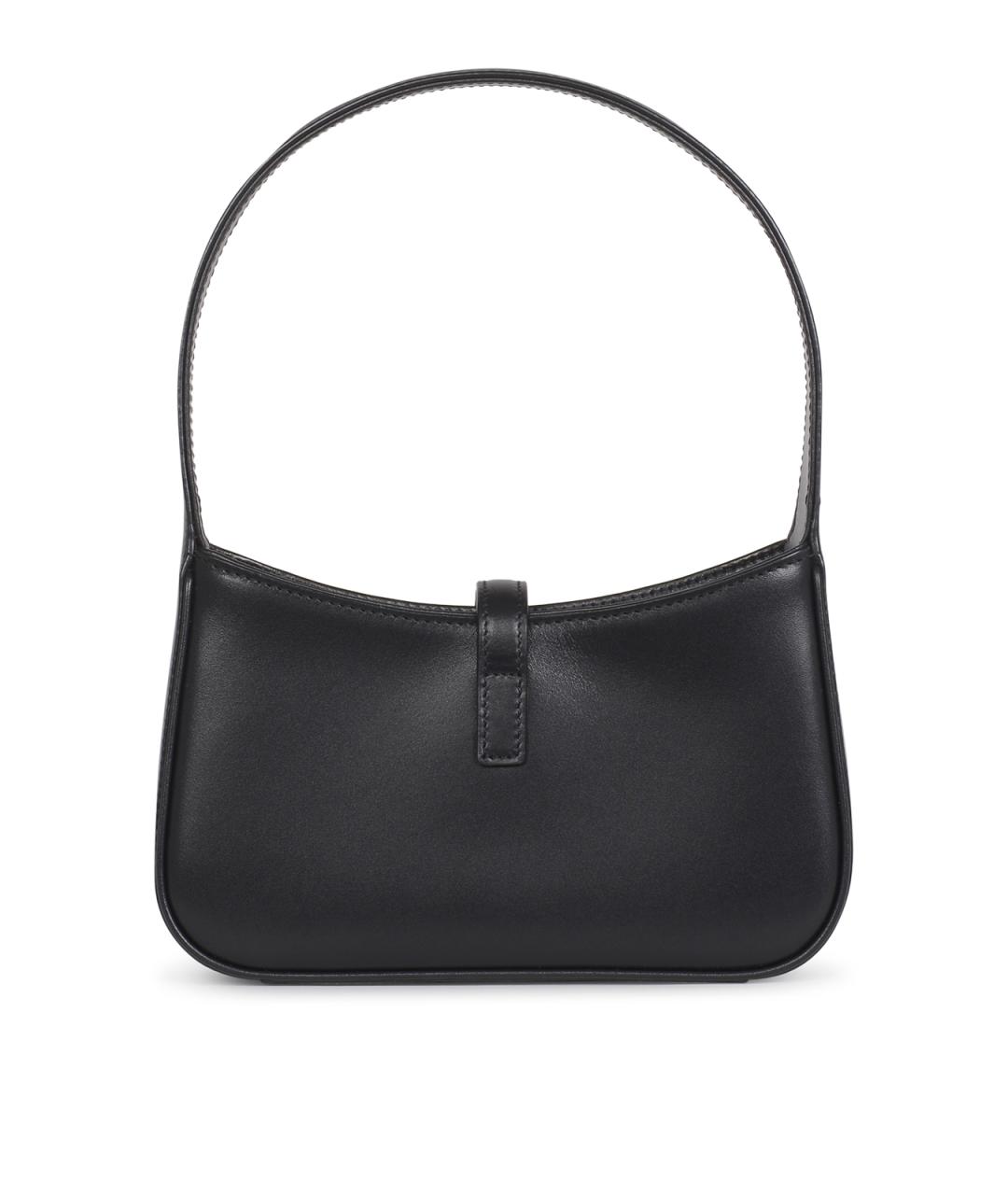 SAINT LAURENT Черная кожаная сумка через плечо, фото 3