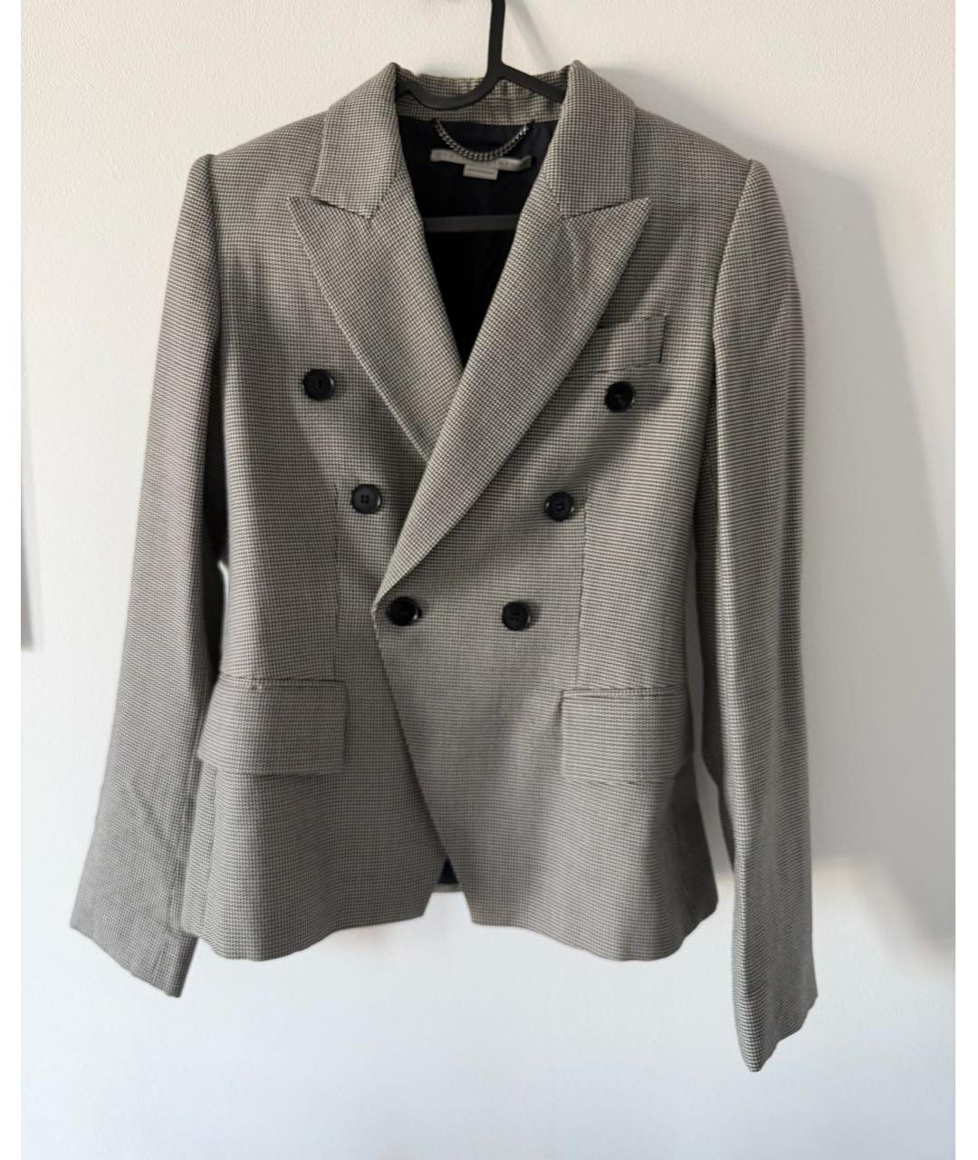 STELLA MCCARTNEY Серый шерстяной жакет/пиджак, фото 2